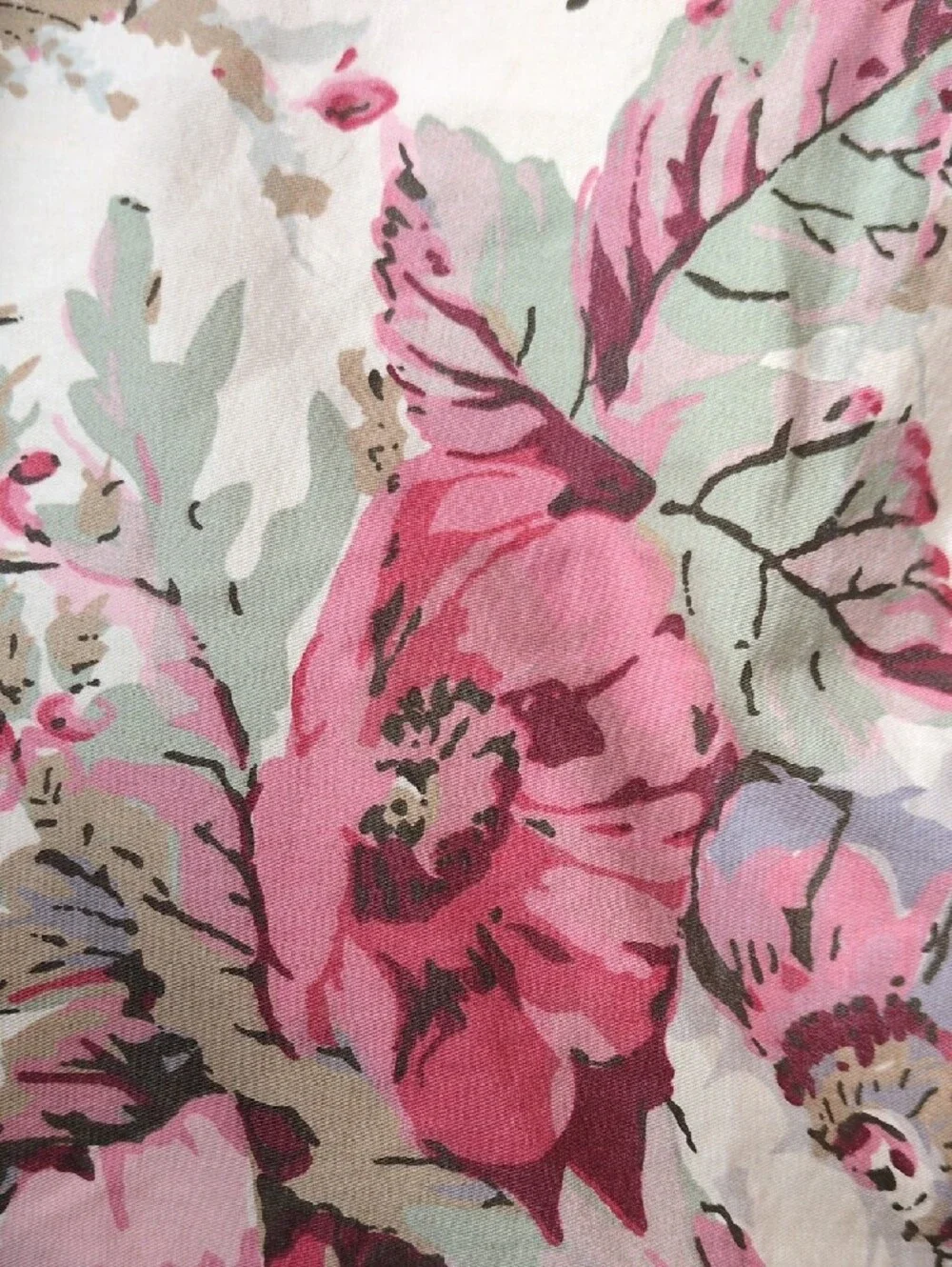 Coastal Garden Ralph Lauren vintage Pillowcase Set Of 4 in Rose, Cream